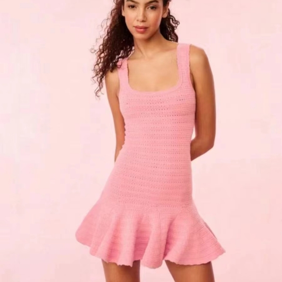 Loveshackfancy Maryanne Knit Mini Dress Loveshackfancy Maryanne Knit Mini Dress